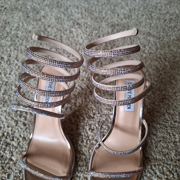 Steve Madden Exotica Blush Stiletto Sz 8 - Picture 12 of 15